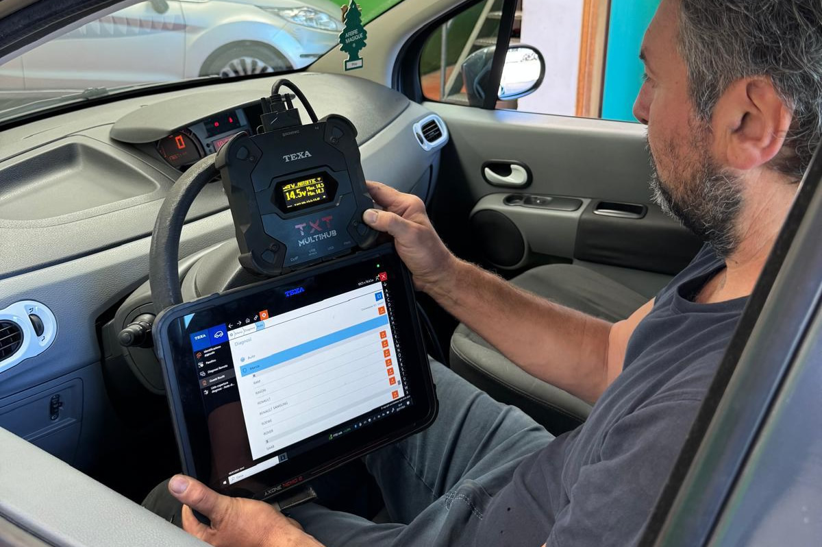 Testo impianto elettrico autovettura